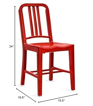 Amazon.com: Emeco 111 Navy Chair, Red : Home & Kitchen